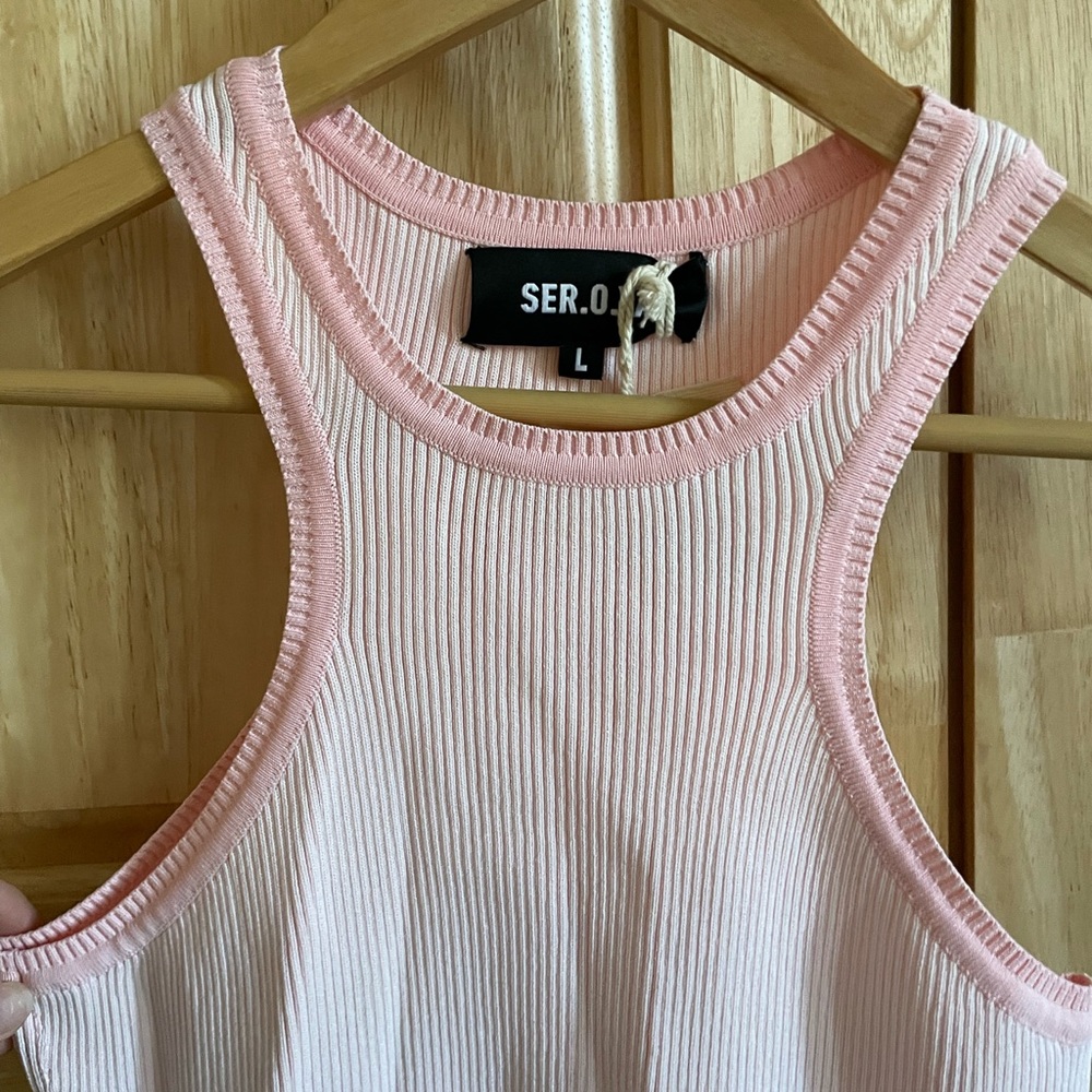NWT SER.O.YA Jill Rib Knit Mini Dress